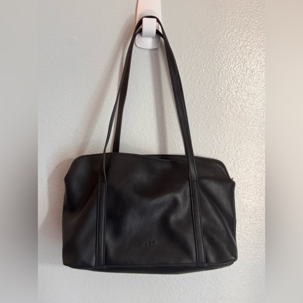 Mojito Black Faux Leather Tote Bag